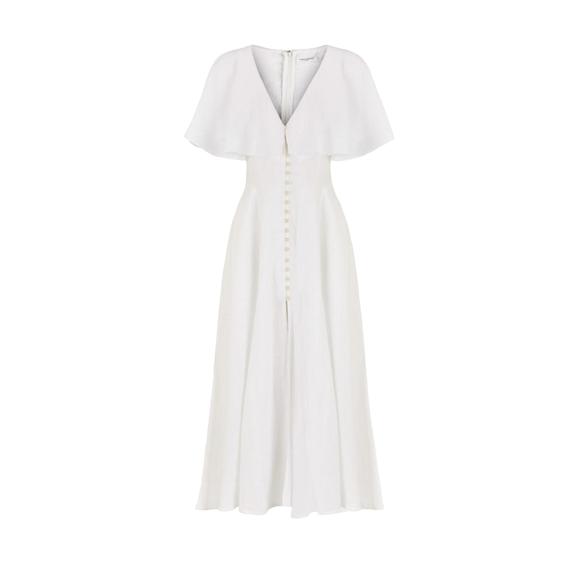 NEW THREE GRACES delphine dress in white - Picture 2 of 2